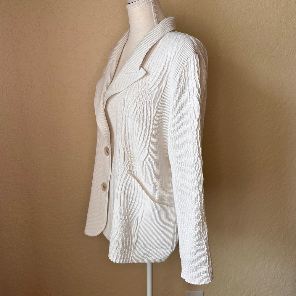 Flair, Ribbed Textured Jacket/ Blazer, Size L - Picture 2 of 7